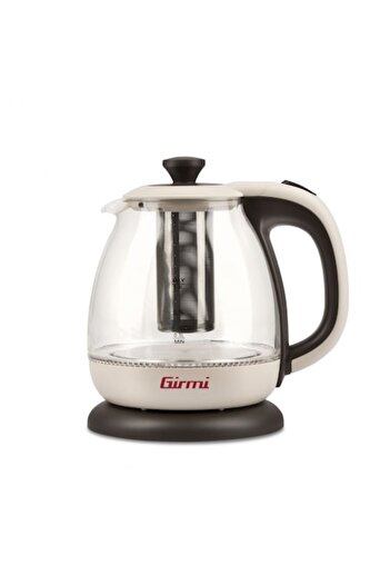 Girmi Electric Kettle with Tea Filter BL41, 1L, LED, Auto Shut-off, White