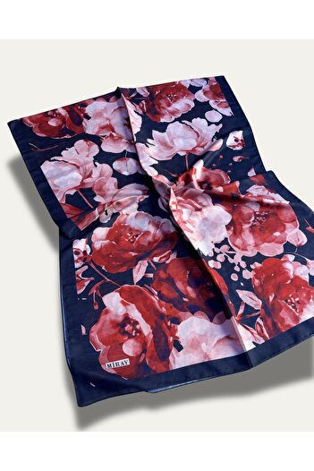 MİRAY Light comfortable cotton soft flower pattern nevada shawl