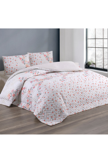 Kristal By Taç Four Seasons Quilted Double Quilt Can Be Placed Ranforce Duvet Cover Set