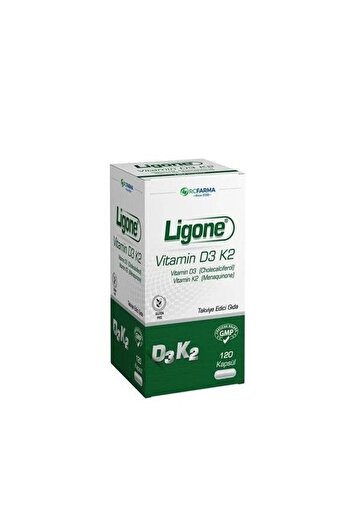 Rcfarma Ligone Vitamin D3 K2 120 Capsules