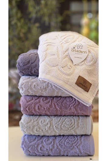 Orkidem Havlu Bornoz Orki̇dem Gülpetek Luxury Towel 50X 90 250 Gr +-10