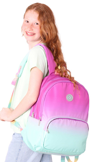 ELATAE Waterproof Fabric Girl's Multi-Eye Orthopedic Backpack School Bag K1798