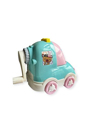 Polin Table Top Mechanical Pencil Sharpener with Cute Car Design, Pastel Color, for Kids