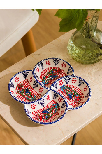 LC Waikiki Lcw Home Mixed Printed Ceramic Snack Bowl 17 cm