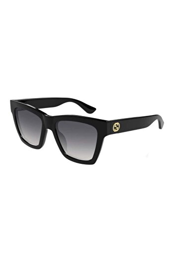 Gucci Gg 1714S 001 54 Women's Cat Eye Black Bone Sunglasses