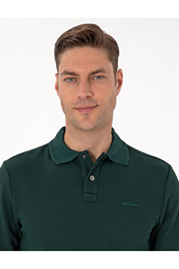 Pierre Cardin Σκούρο πράσινο φούτερ Regular Fit 50293236-VR079