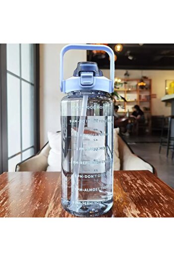 SUKILO 2 L Children's Water Bottle - Bpa Free, with Straw and Drip-Free