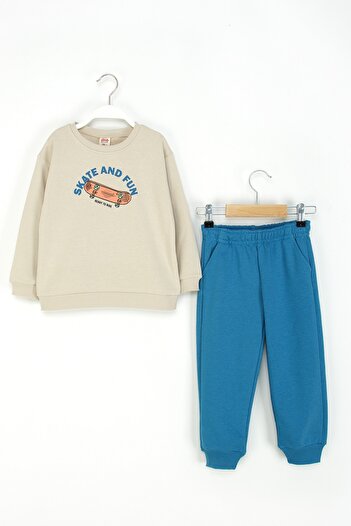 DMB BOYS & GIRLS Boys Tracksuit Set Skate Printed Sweatshirt and Sweatpants