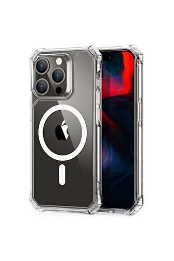 ESR Husa MagSafe pentru Apple iPhone 15 Pro Max, Air Armor Halolock, Grip Pro, Transparenta
