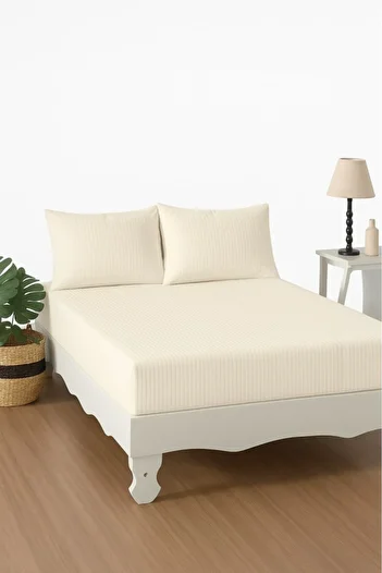 Mulberry 100% Cotton Fitted Sheet - Hotel Comfort, Stylish and Simple Design