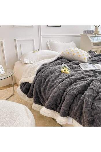 OEM Double blanket cocolino knitted type, with embossed pattern, PBT7, 200X230 cm, 3 kg
