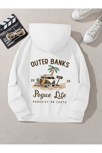 uyguntarz Unisex Outer Banks Printed Oversize Sweatshirt