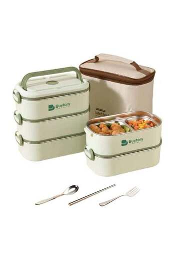 BuyToday Buytory Large Bento Lunch Box for Adults (2.2L Capacity)