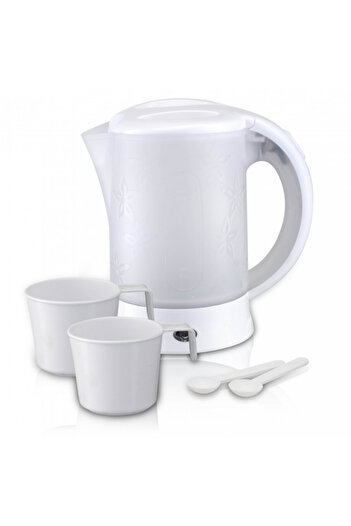 rosberg R51230U electric kettle, 600W, 600ml, 2 cups and 2 spoons, White