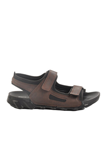 Pierre Cardin Brown Velcro Men's Sports Sandals Pc-7242 m