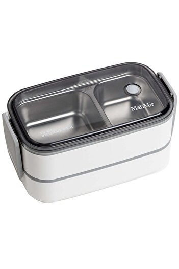 MAHMIR Stainless Steel Lunch Box - Insulated Bento Box Multifunctional-Containers Lunch Box with 2 C