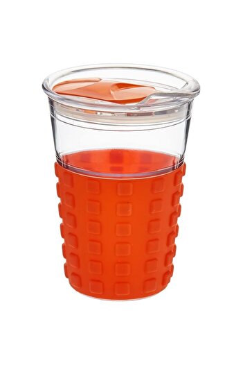 Generic Harmony 350Ml Bottle With Lid And Straw - Orange (6291023629451)