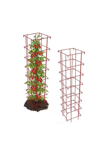 Kardett Set of 6 x Metal Support 165cm for tomatoes, cucumbers, plants, foldable plant cages