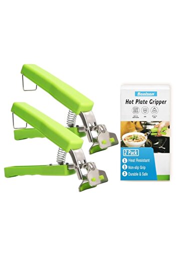 Generic Bonison Set of Two Gripper Clips for Moving Hot Plate or Bowls with Food Out, From Instant Pot, Mic