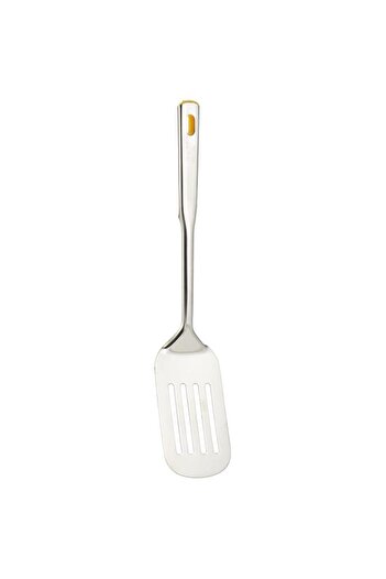 Generic Raj Stainless Stell Queen Slotted Turner, 36 cm, VQST01, Cooking Turner , Pancake Flipper , Omlete