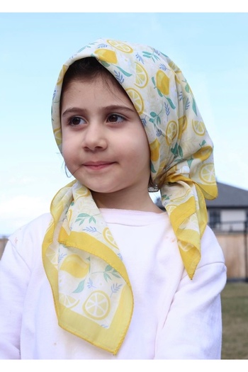 Sima Lemon Bd Cotton Kids Scarf
