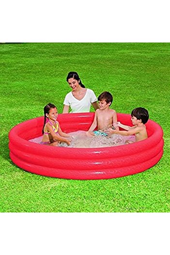 BESTWAY Round Pool 3 Rings, 183×33 cm, Red - 26-51027-B