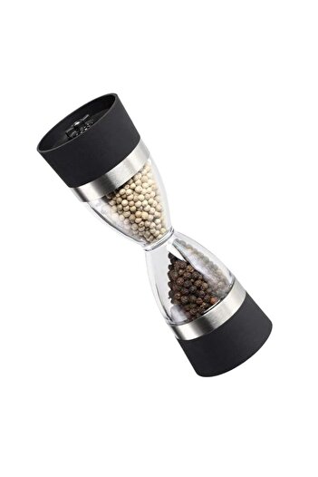 Generic WinCheer Grinder Mill Dual Salt and Pepper Grinder Set, 2 in 1 Hourglass Spice Seasoning Circle Gri