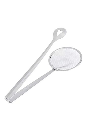 Generic 1pc Kichen Steel Food Clip Snack Fryer Strainer Fried Tong Frying Mesh Colander Filter Oil Drainer