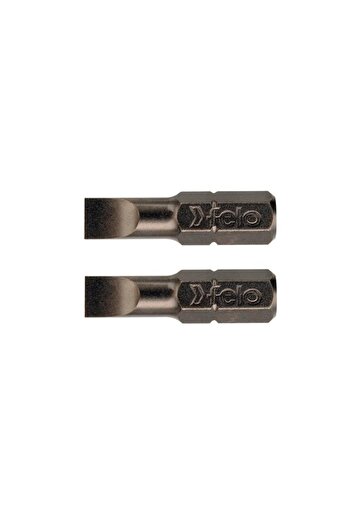 FELO Set of 2 screwdriver bits, straight profile, Felo, 5.5x1.0mm, 25mm