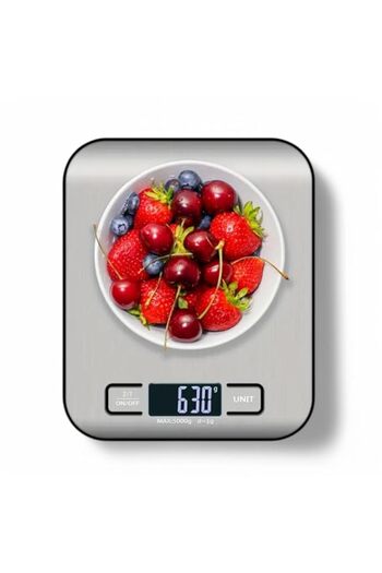 Generic Digital Kitchen Scale – 5kg Capacity – LCD Display – Tare Function – Dark Grey – Battery Operated