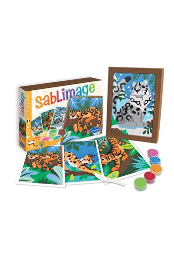 Sentosphere Kreativní sada s barevným pískem - Sablimage Feline Animals -