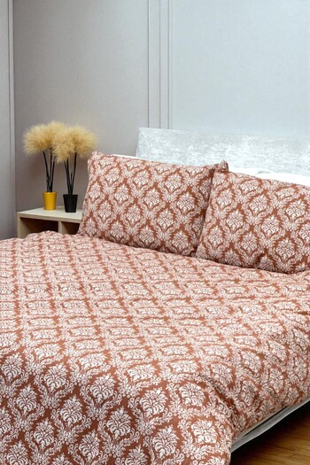 Faiend Double Cotton Duvet Cover Set - Fade Resistant and Elastic