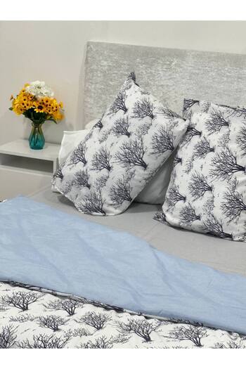 Faiend Double Cotton Duvet Cover Set - Fade Resistant and Elastic