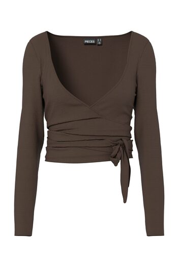 PIECES Pcroya Ballerina Ls Wrap Top Jrs