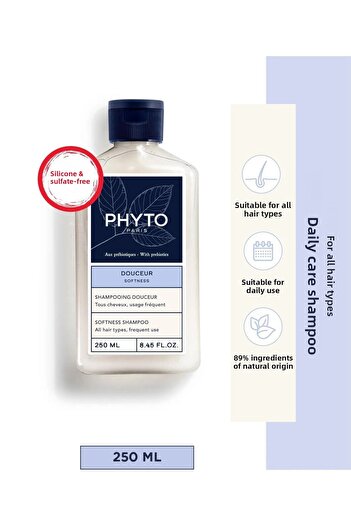 Phyto Douceur Softness 250 ml Daily Care Shampoo - Natural Ingredients
