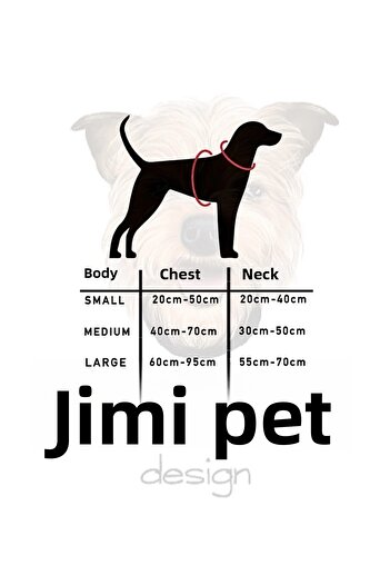 Jimi pet Medium Paco Two Foot Leash Set