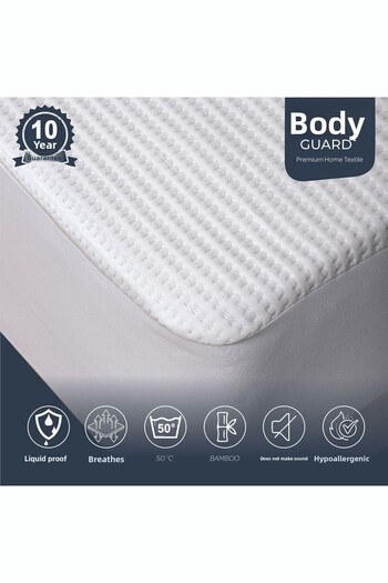 BEDY GUARD Premium Bamboo Ultra-Quiet Liquid Proof Mattress Protector Mattress