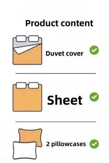 CANDAN ÇEYİZ Double Duvet Cover with Elastic Sheet Cotton Sevde Yellow Duvet Cover Set