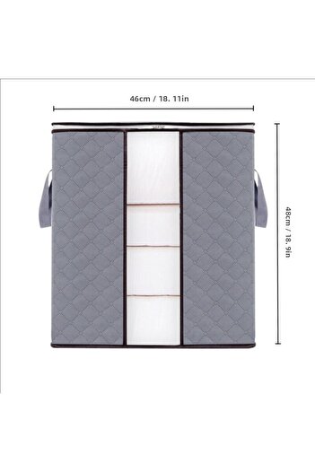 Choice 1PCs 1pc Grey 1Pc/2Pcs Large Capacity Non-Woven Storage Box for Clothing And Bedding Storage Semitra