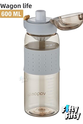 Vagonlife 600 ML Comfortable Drinking - Handled and Non-Slip Body Water Bottle with Strainer FFVGN2024600ML