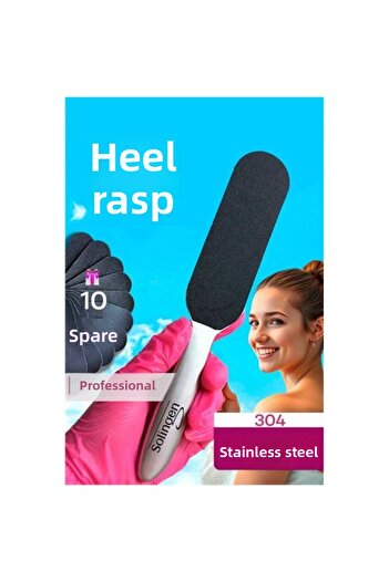 ModaCar Steel Heel File - Professional Steel Heel File with 10 Refills Solingen Professional