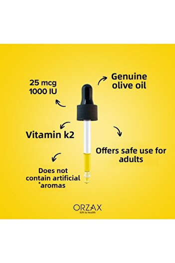Orzax Ocean D3K2 Damla 2 Pcs Set of 2 (Total 4 Pcs 20ml)