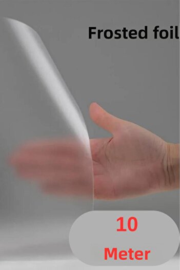 Renkli Duvarlar 45Cmx10Meters 1Pcs Plain Transparent Glass Sandblasting Foil-Frosted Glass Film for Showercabin Balcony Window Home Ofis