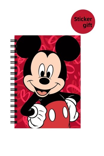 Panda A5 Spiral School Notebook 80 Sheets - Lined Notebook