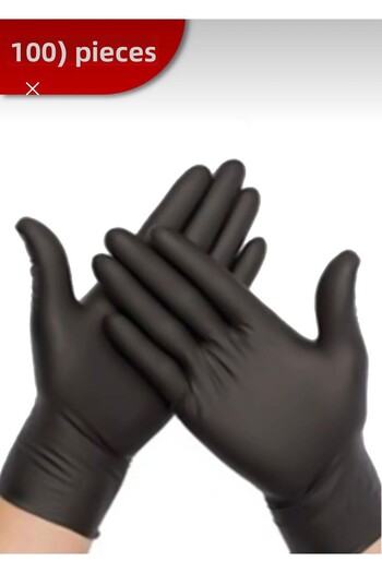 GİRERA Plastic Disposable Flexible Durable Kitchen Garden Hobby Cleaning Work Gloves 100 Pcs L Size