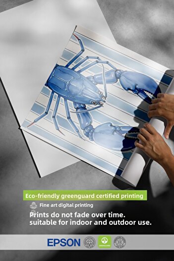 Postifull White Framed Poster Painting, Blue Lobster, Illustration, Blue Color Poster, 2025 Summer Selection, No:109