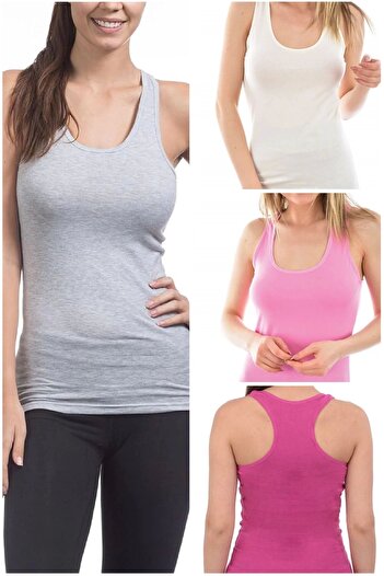 Tutku Halter Neck Women's Sports Singlet 4-Piece Mixed Set Special Price