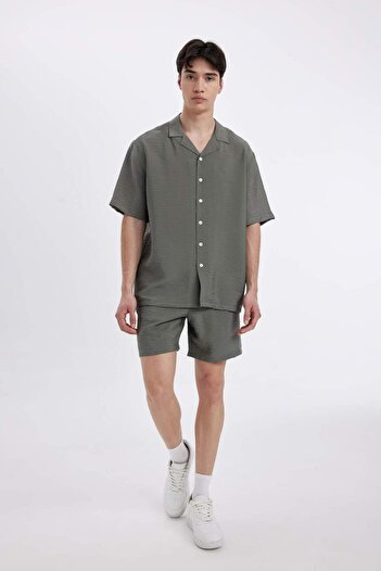 DeFacto Comfortable Cut Polo Collar Shirt - C8157AX24SM
