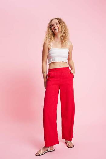 DeFacto White Poplin Crop Blouse - Strappy D0363AX24SM