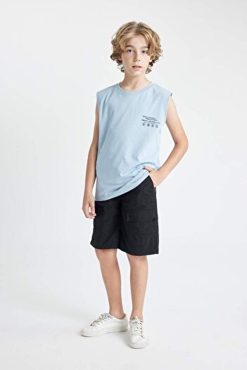 DeFacto Boy's Cargo Fit Parachute Shorts C2986A824Sm